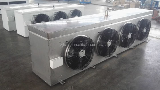 9mm Fin Stainless Cold Room Air Cooler Coolroom Unit สำหรับการละลายน้ำแข็งด้วยน้ำเย็น