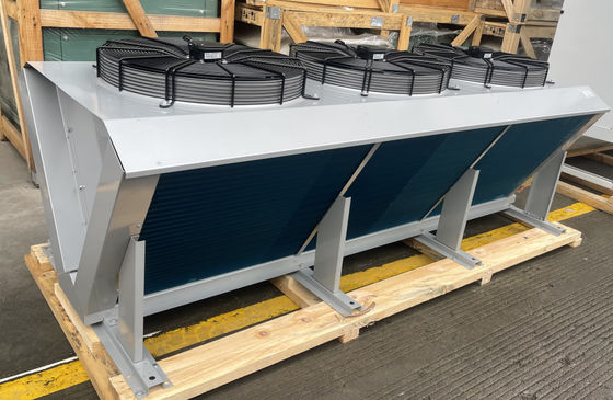 เครื่องทำความเย็น Air Cooled Cold Room Condenser V Type Evaporator